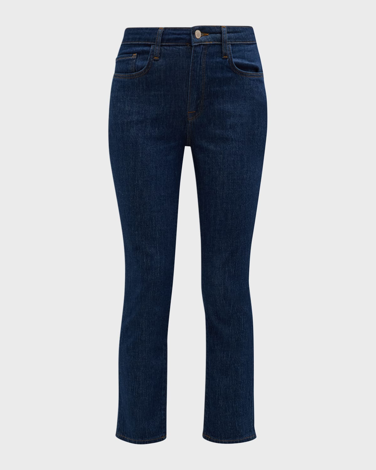 Triarchy Ms. Hawn Mid-rise Crop Loose Skinny Jeans In Dark Indigo