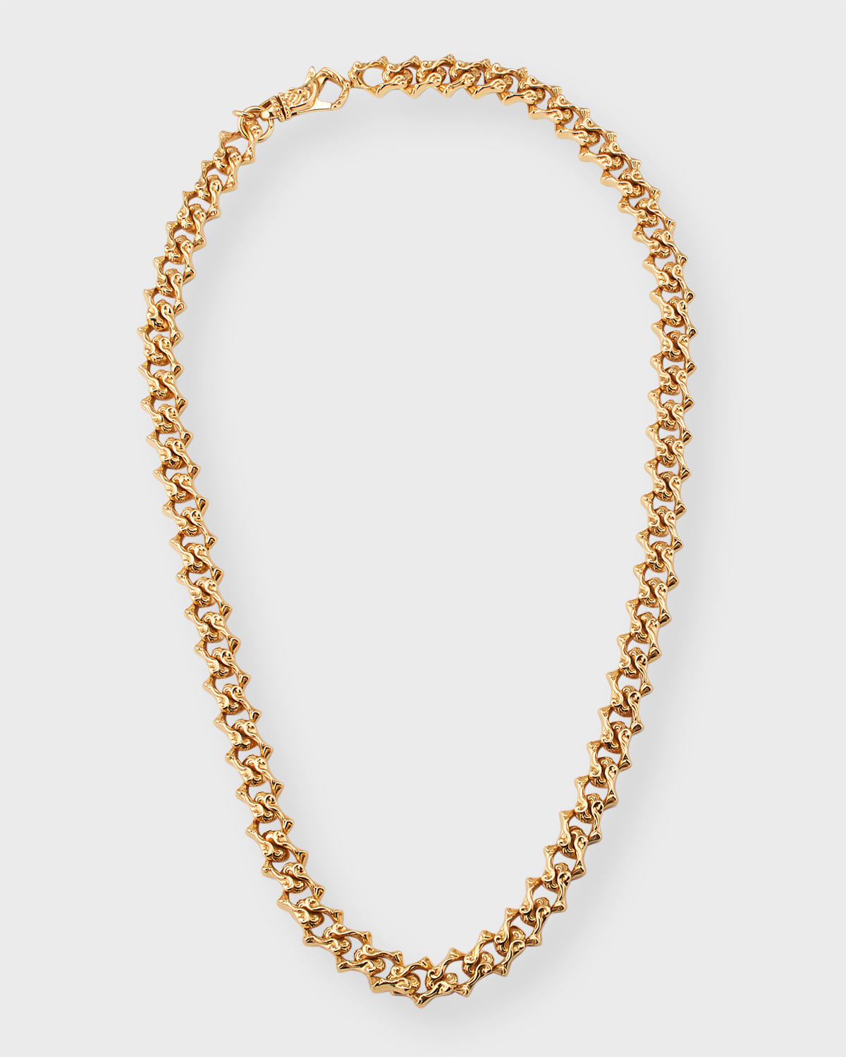 Emanuele Bicocchi Gold-plated Sterling Silver Arabesque Chain Necklace