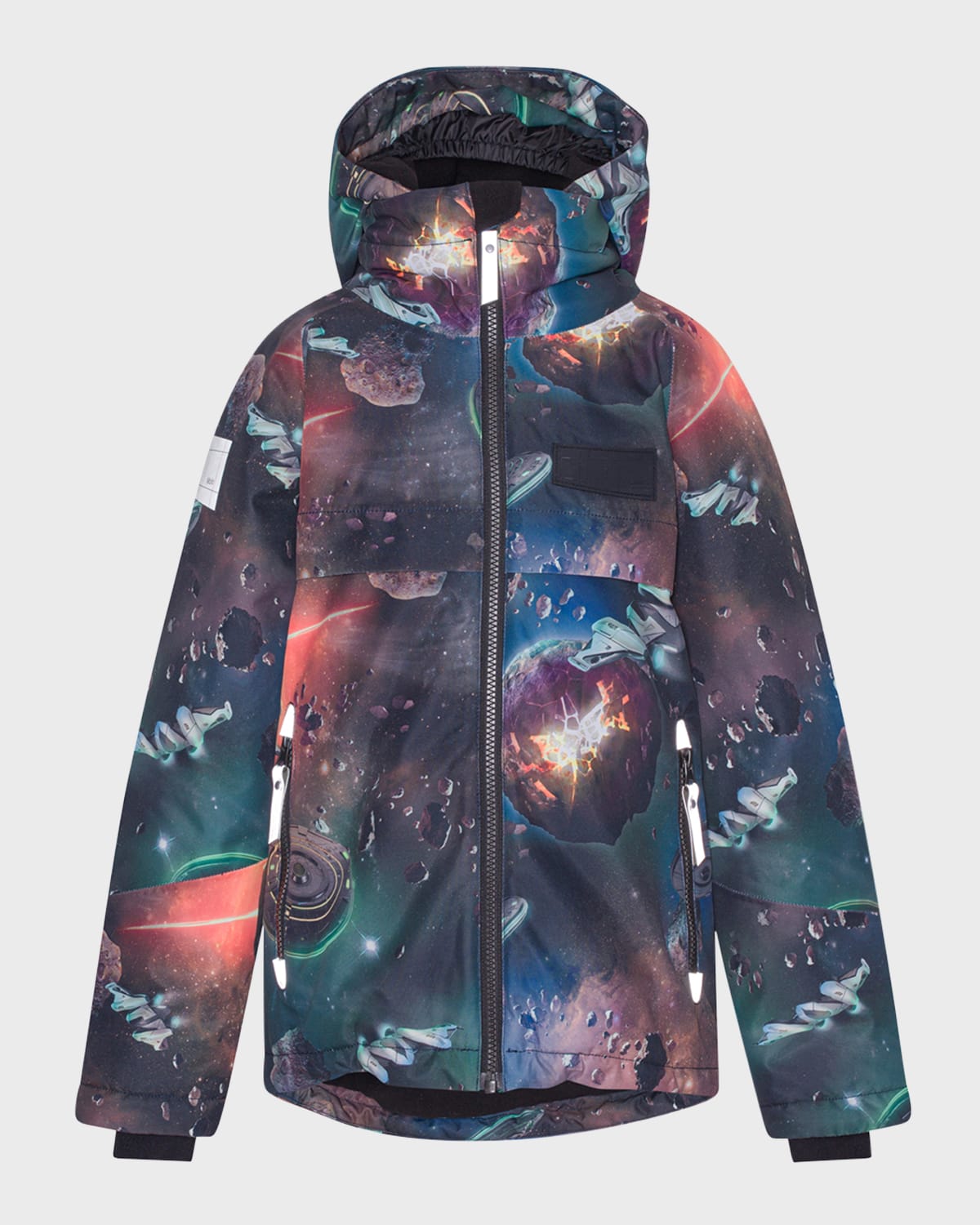 Shop Molo Boy's Castor Outer Space-print Jacket In Space Journey