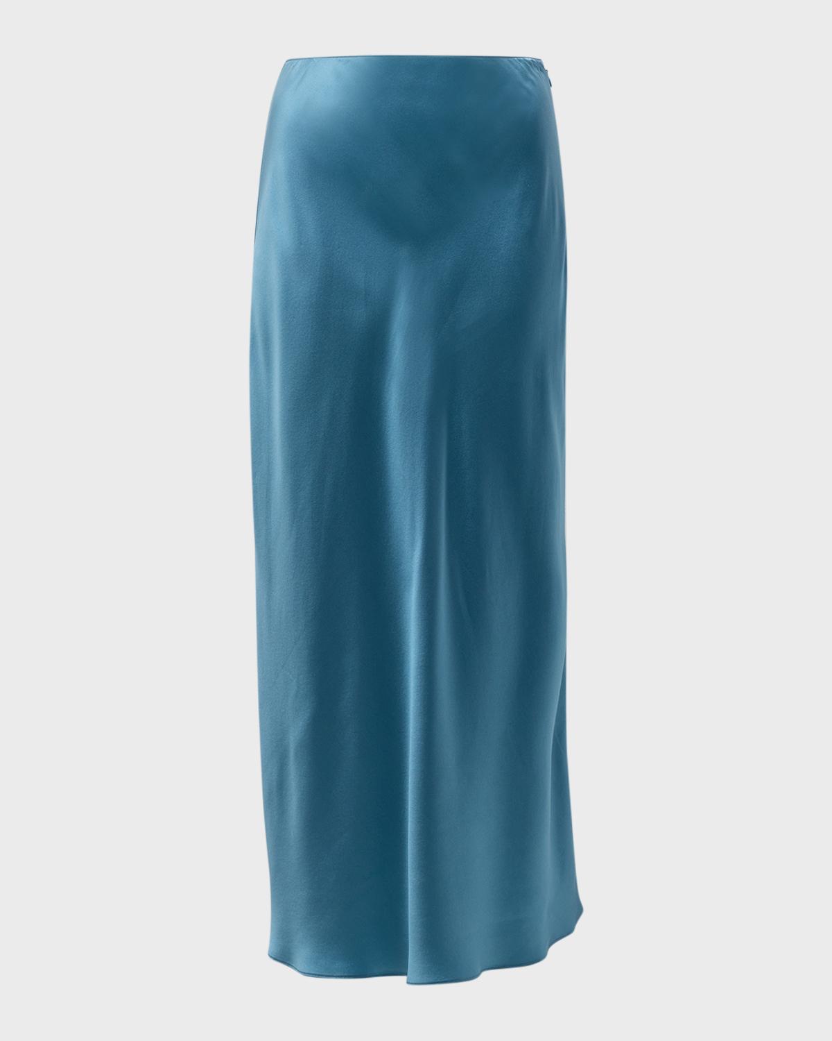 Silk Midi Skirt