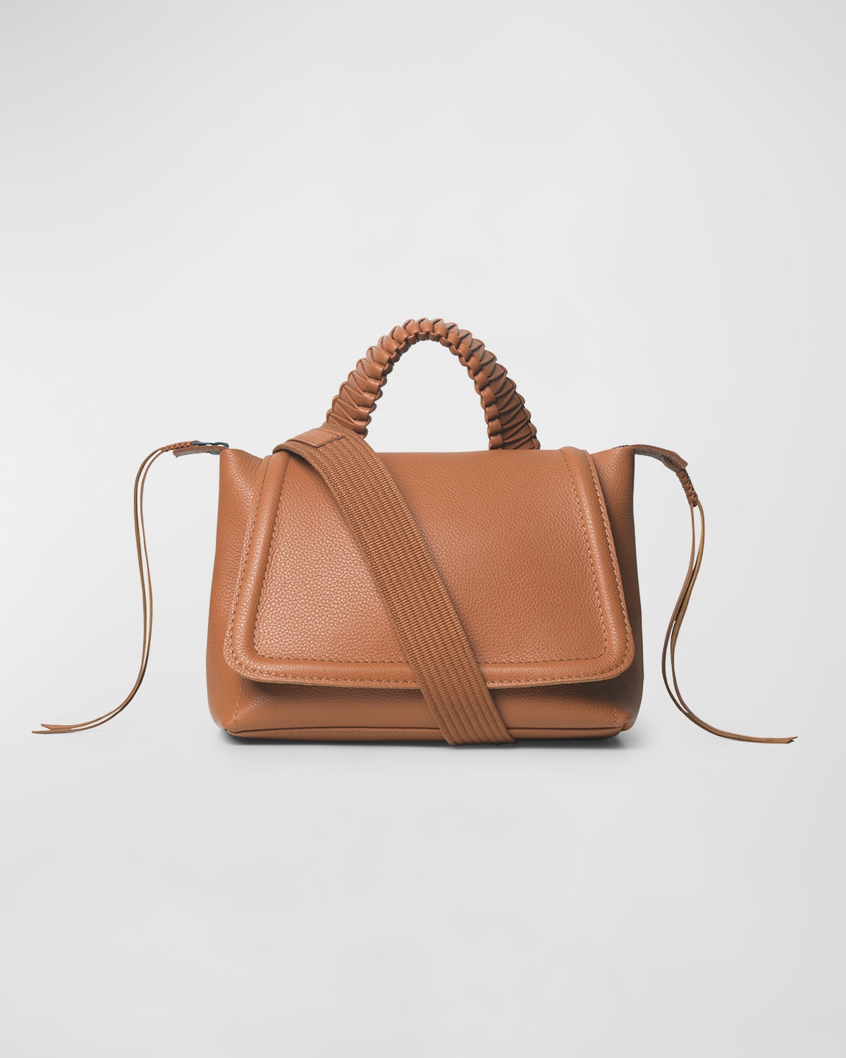 Medium Grained Leather Top-Handle Bag