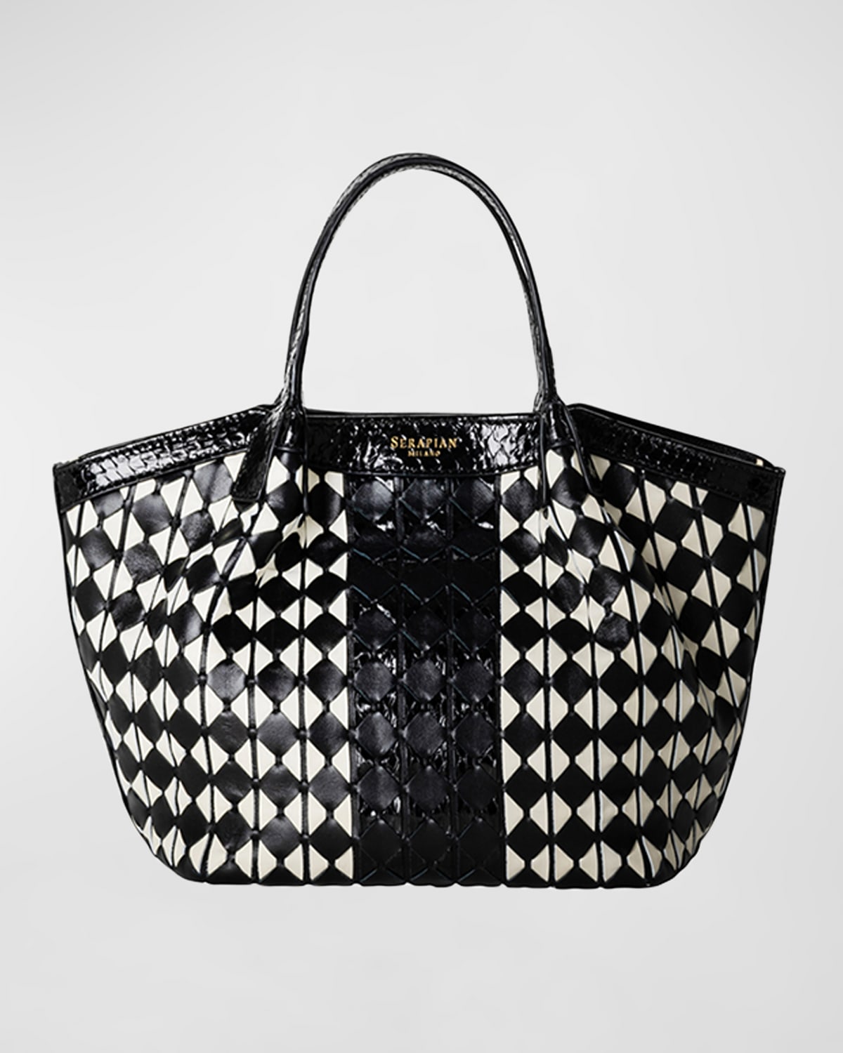 Secret Mini Mosaic Snakeskin Tote Bag