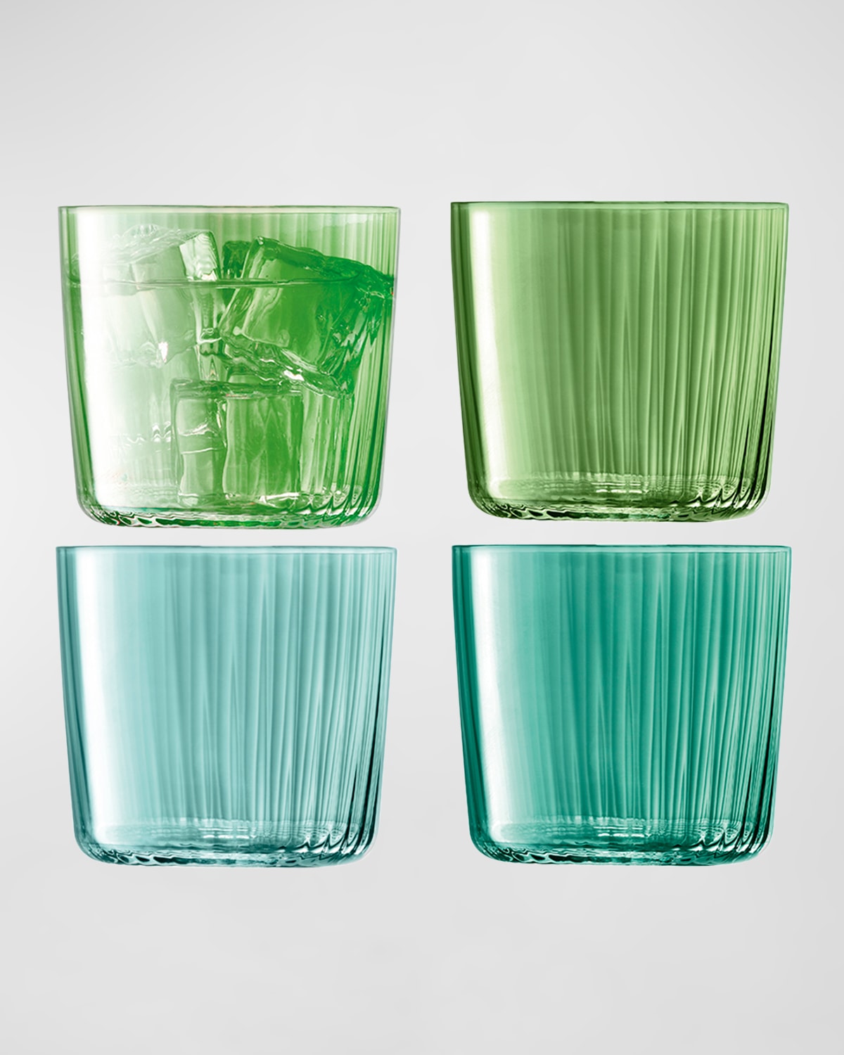 Shop Lsa Gems Tumblers, 10 oz - Set Of 4 In Green