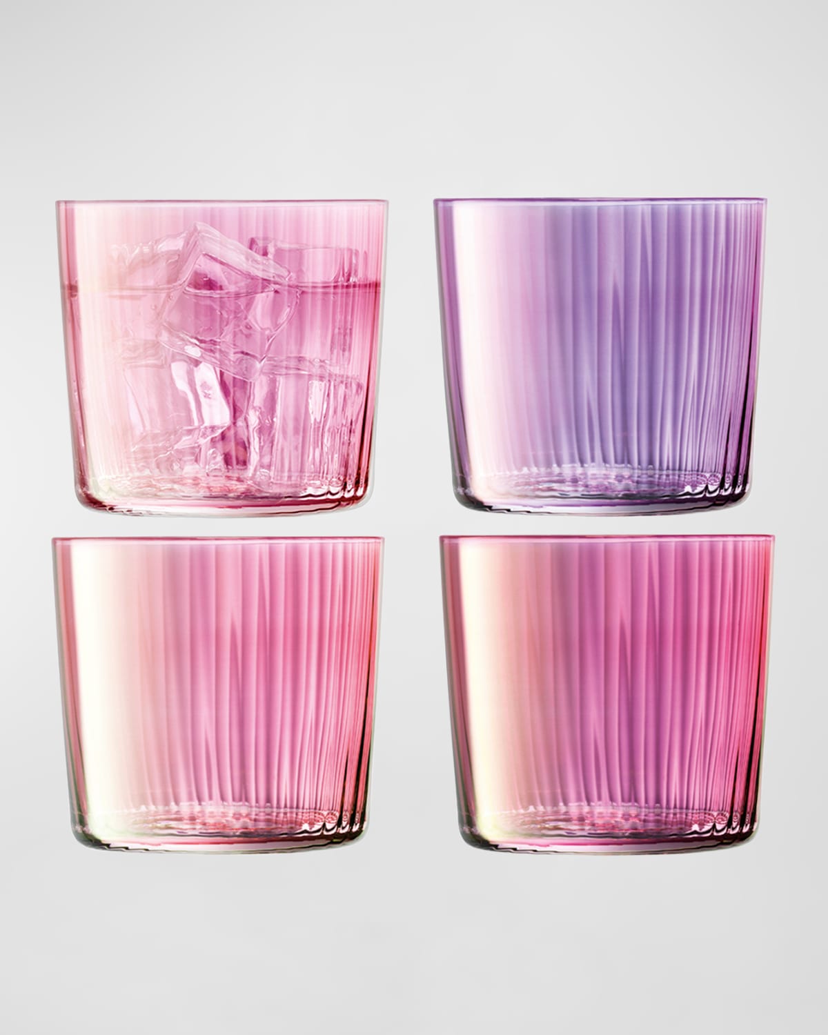 Shop Lsa Gems Tumblers, 10 oz - Set Of 4 In Pink