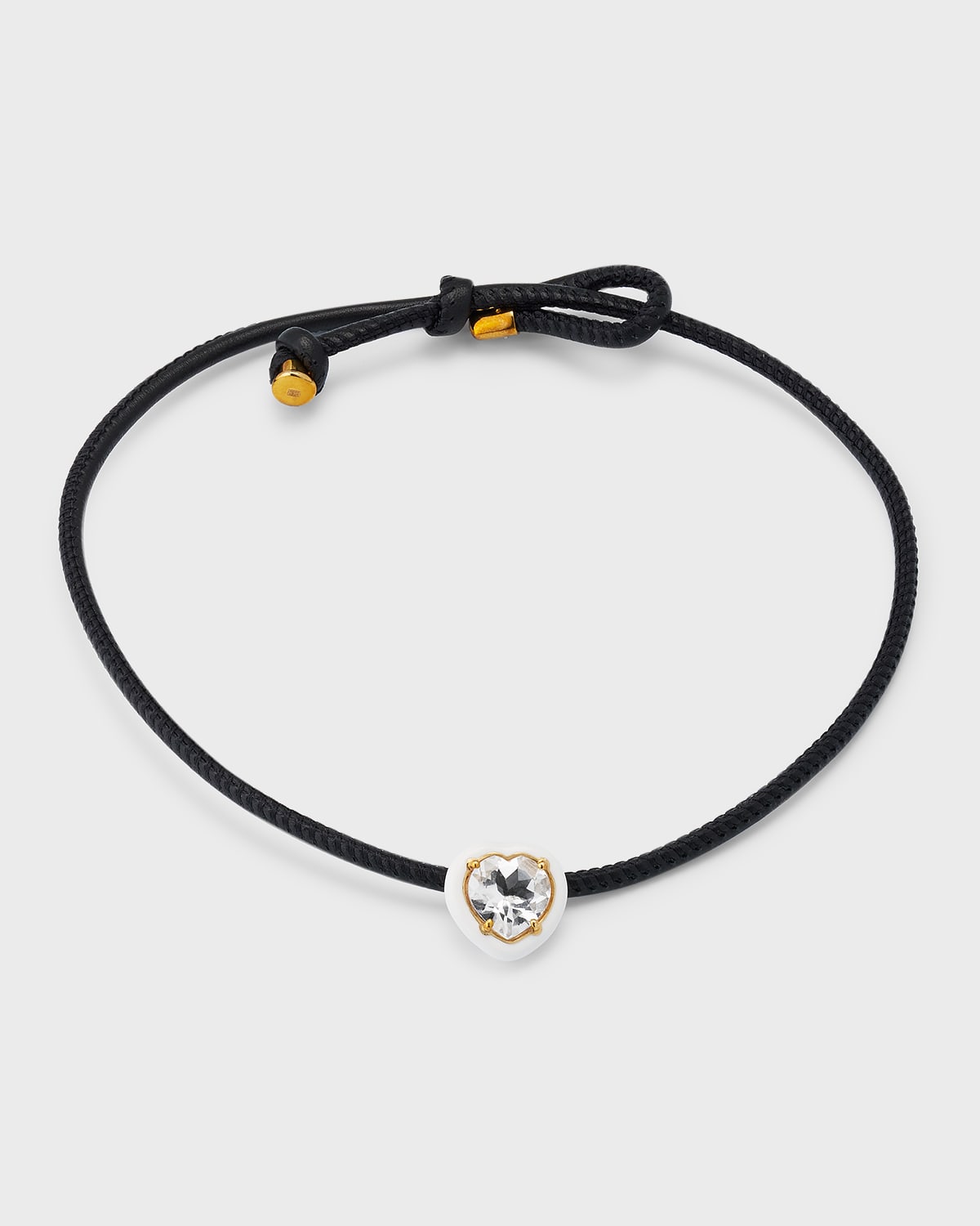Bea Bongiasca Pop Choker With Heart In Candy Setting In Black White