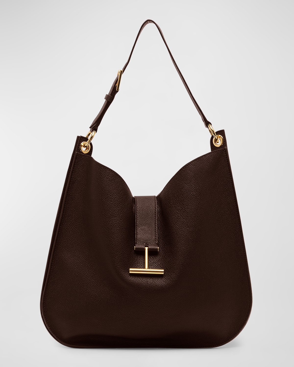 TOM FORD TARA LARGE HOBO CROSSBODY IN GRAINED LEATHER 