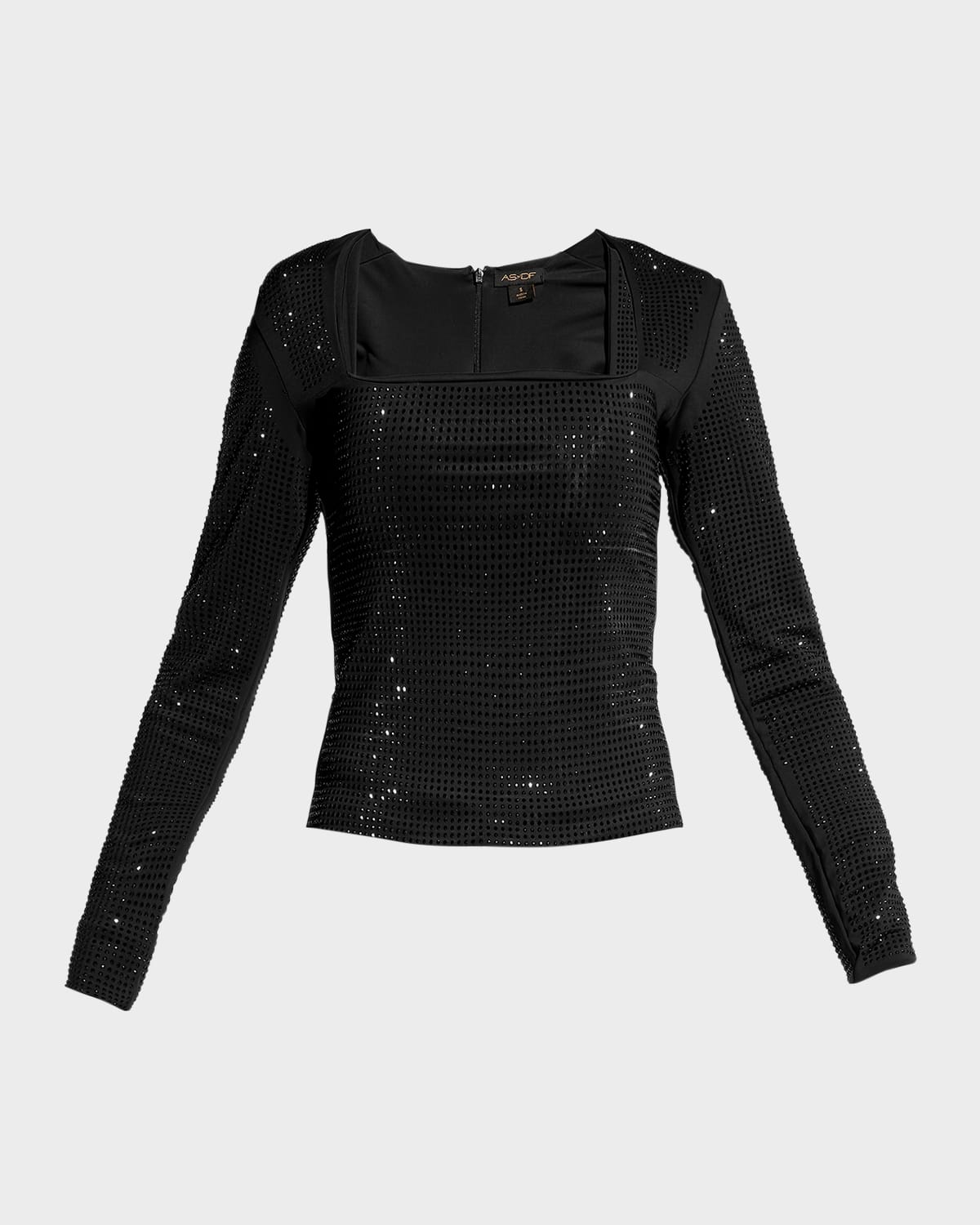 As By Df Majesty Studded Long-sleeve Top In Black