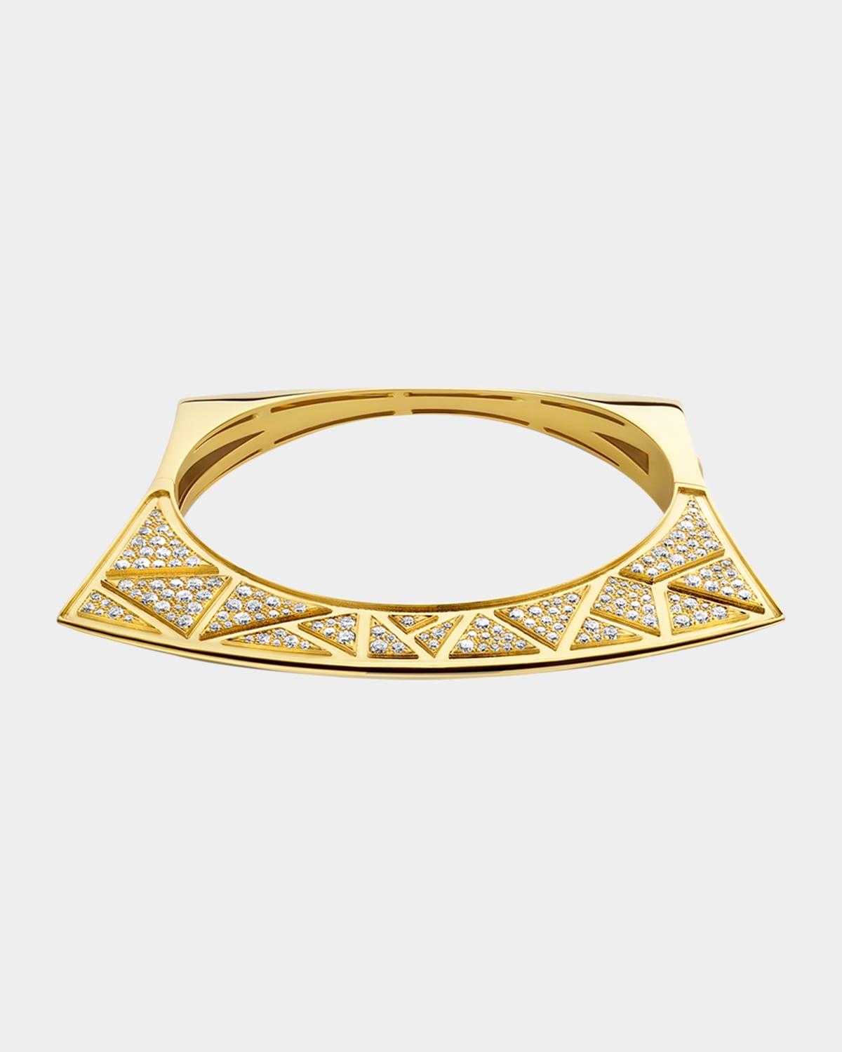 18K Yellow Gold Lotus Bracelet with Diamonds