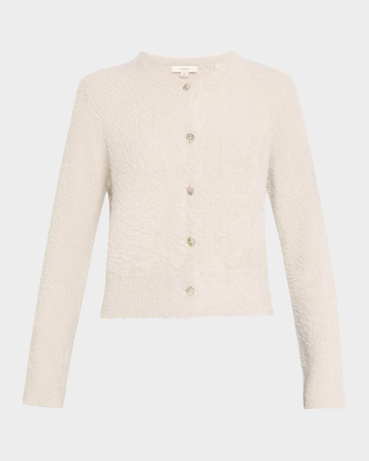Mother-of-Pearl Eyelash Knit Cardigan
