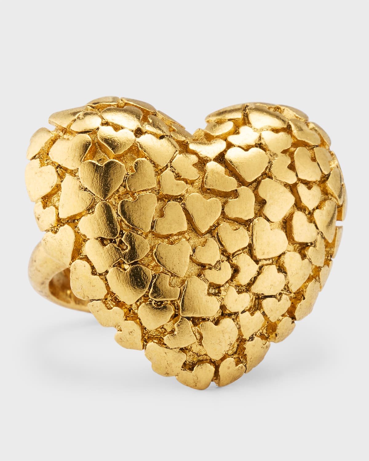 Heart Cluster Statement Ring