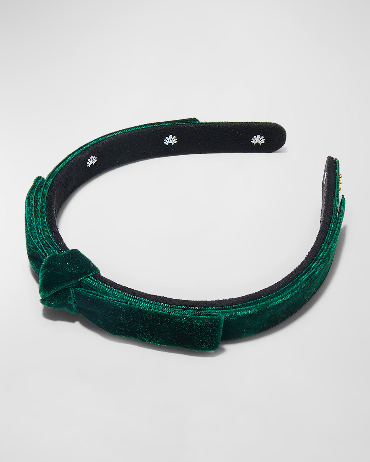 Lele Sadoughi Bardot Slim Ribbon Headband In Pine