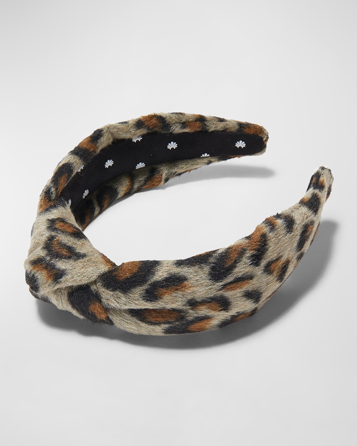 Lele Sadoughi Leopard-print Fleece Knot Headband