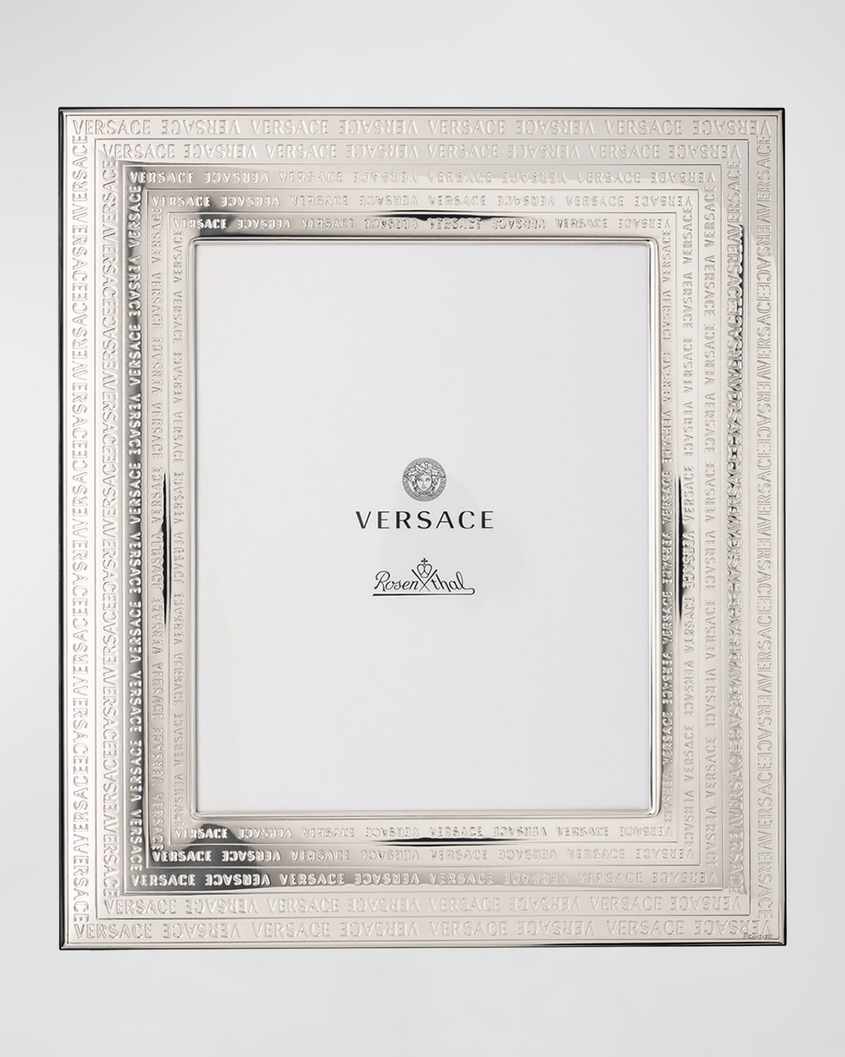 Shop Versace X Rosenthal Vhf11 Picture Frame, 8" X 10" In Silver