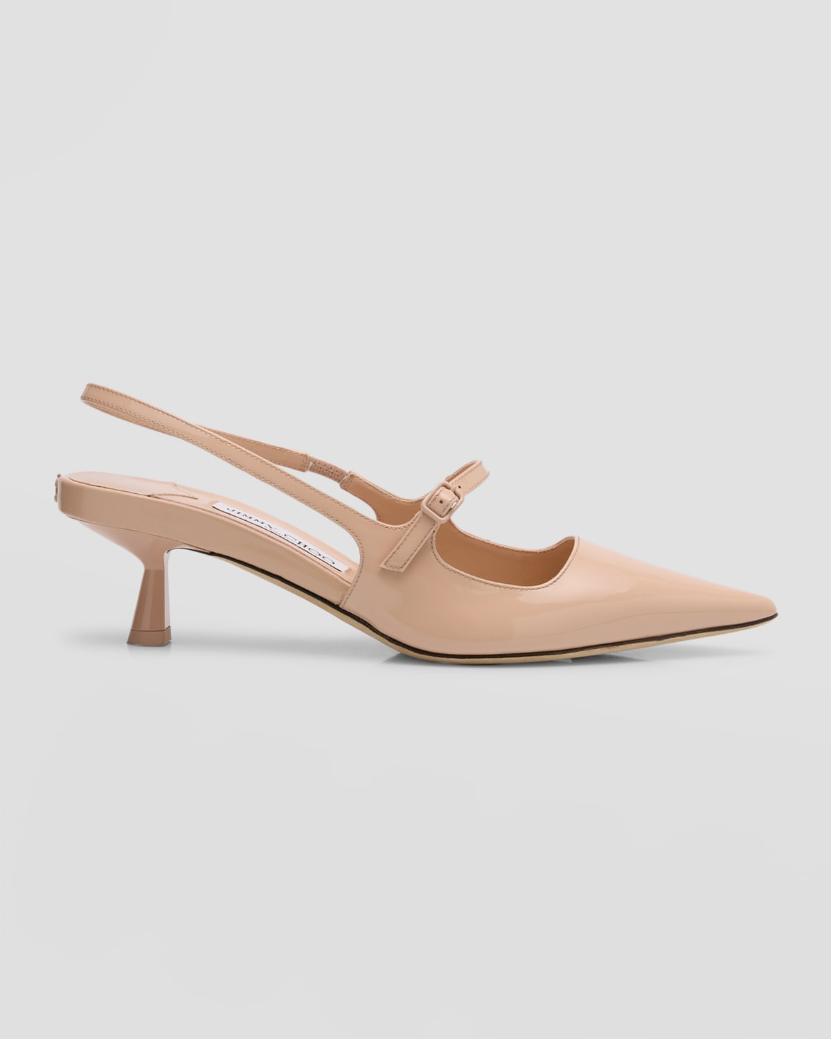 Shop Jimmy Choo Didi Leather Mary Jane Slingback Pumps In Macaron