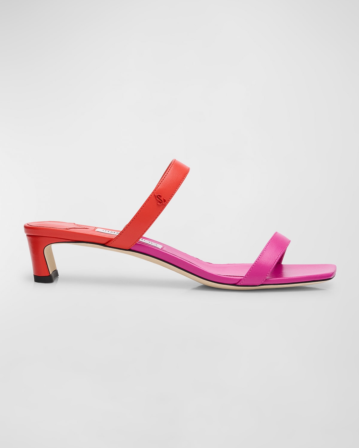 Kyda Bicolor Dual-Band Slide Sandals
