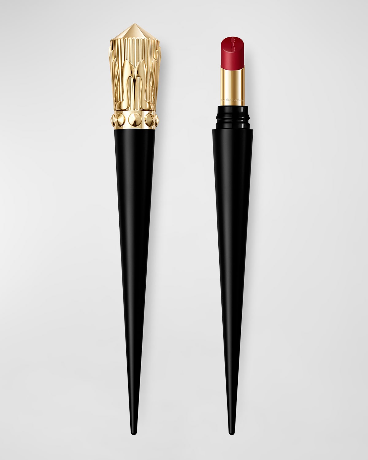 Shop Christian Louboutin Rouge Stiletto Lumi Matte Lipstick In Red Queendom