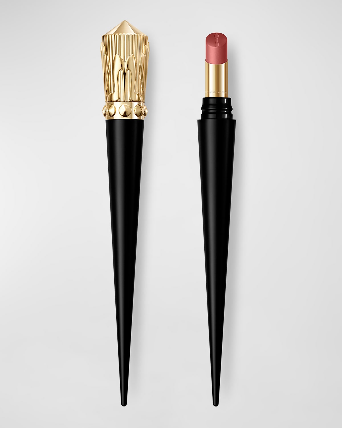 Christian Louboutin Rouge Stiletto Lumi Matte Lipstick Rouge Louboutin In Peach Cabaret