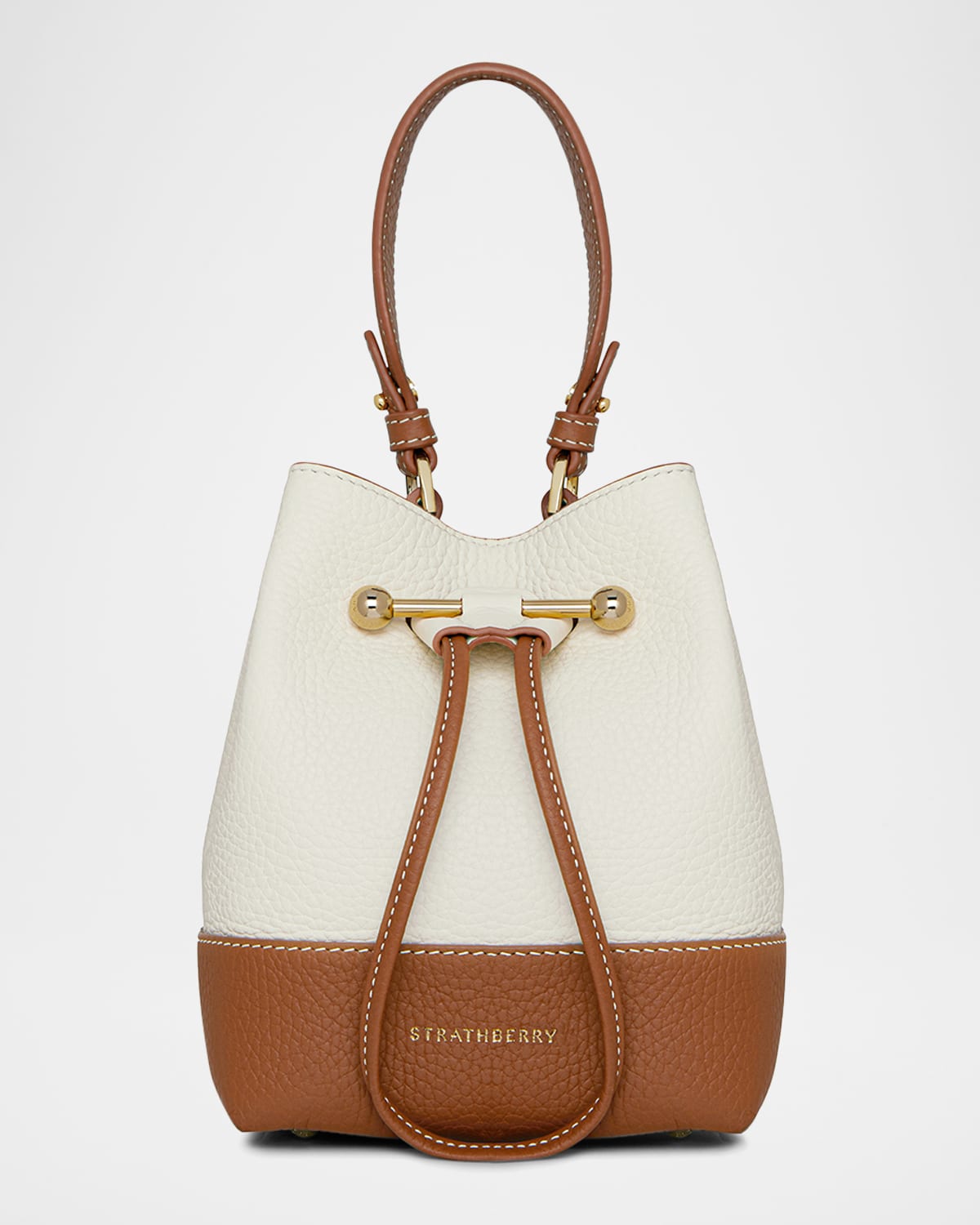 Lana Osette Drawstring Leather Crossbody Bag