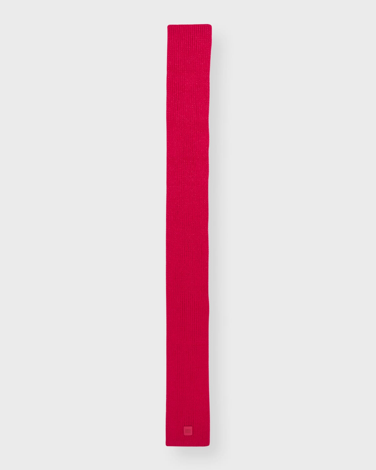 Ugg Chunky Rib Knit Wool-blend Scarf In Cerise