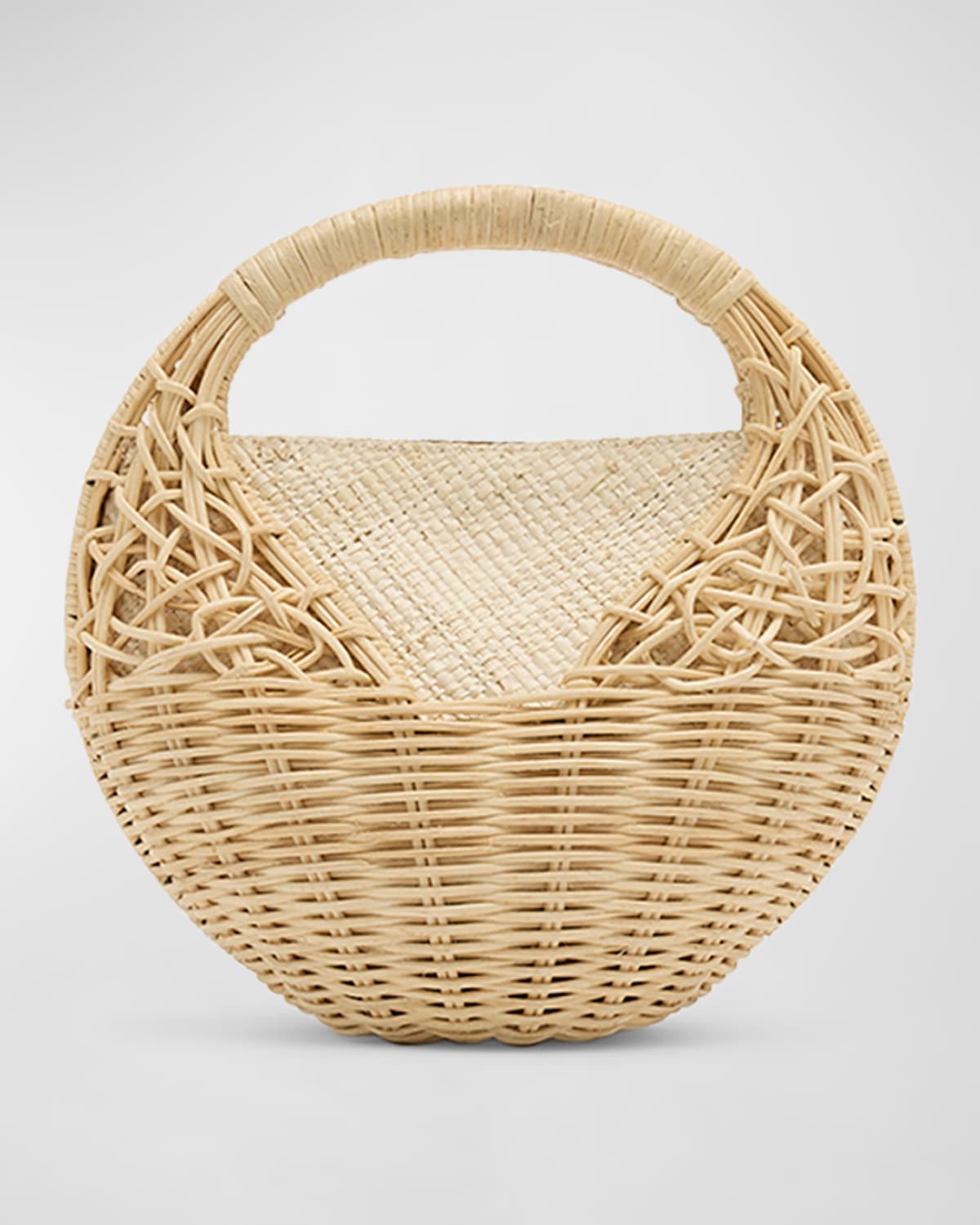 Sea Shell Straw Basket Top-Handle Bag