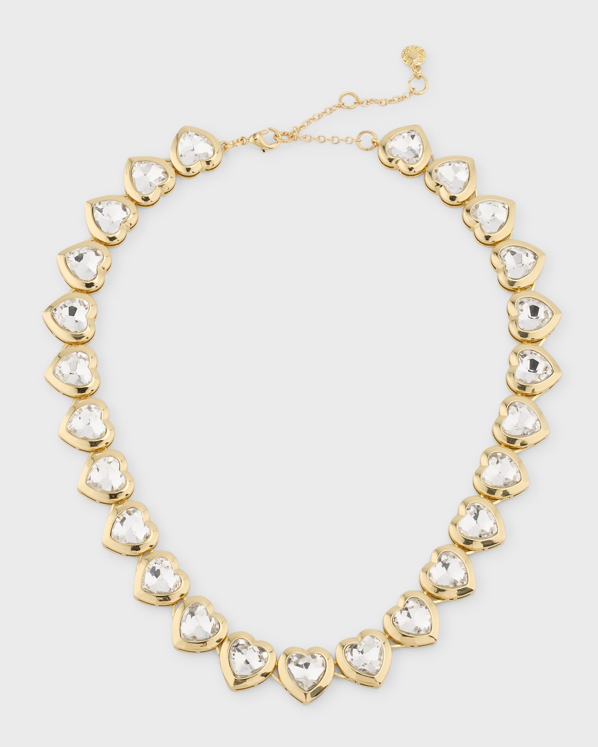Shop Baublebar Desiree Crystal Heart Necklace In Clear