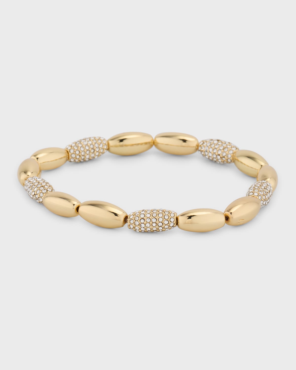 Baublebar Wyatt Crystal Beaded Stretch Bracelet In Gold