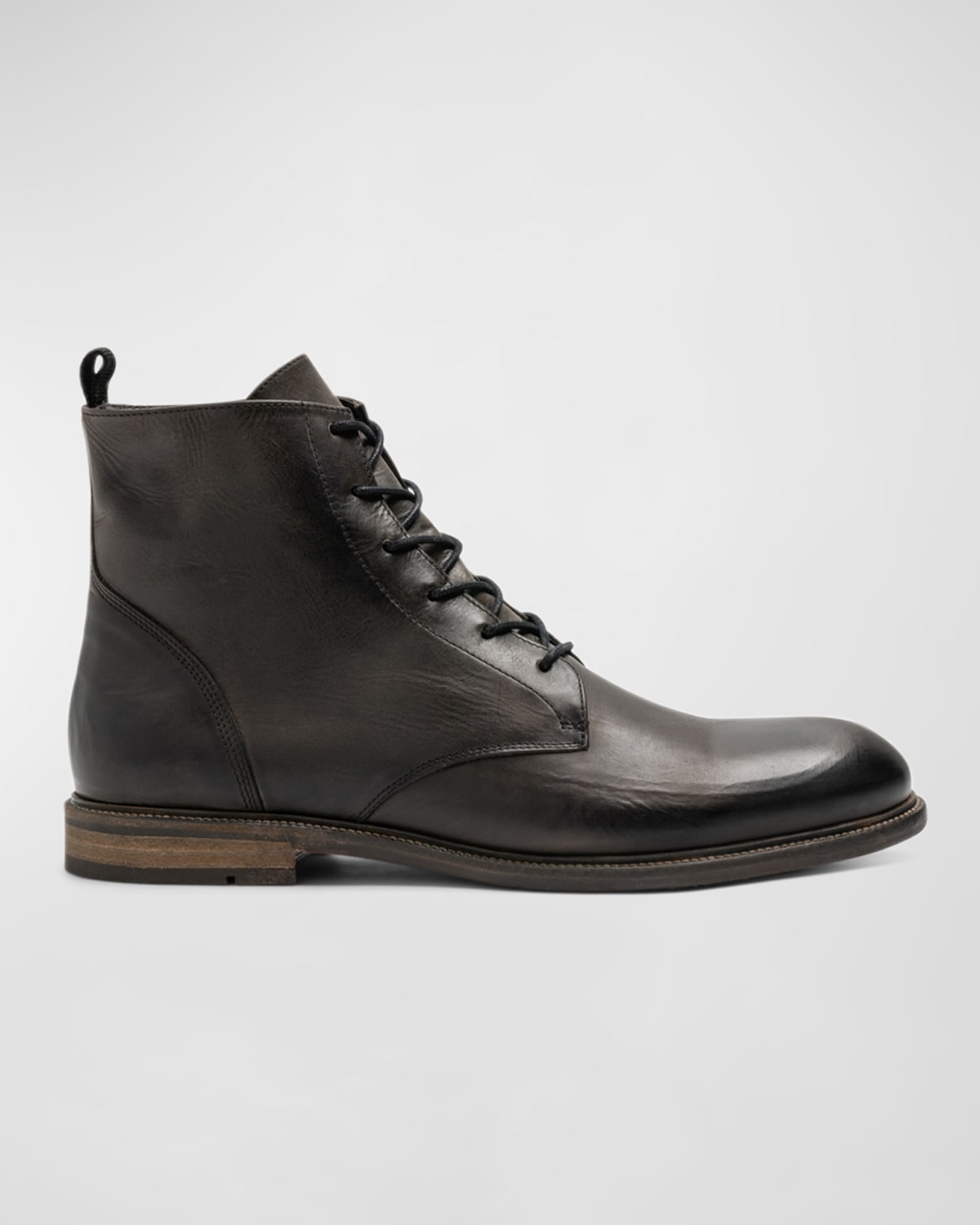 Shop Rodd & Gunn Men's Portal Leather Military Boots In Anthracite