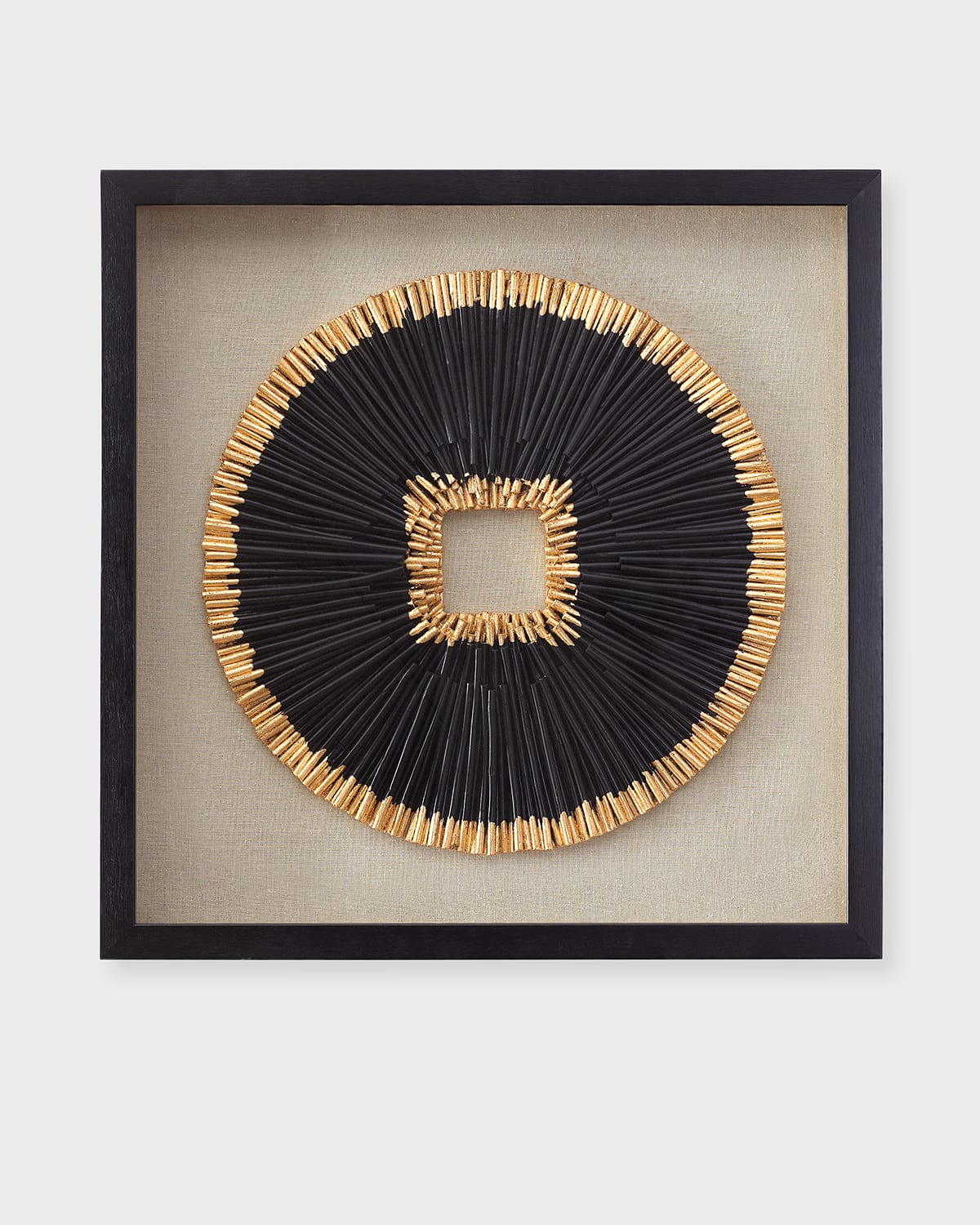 Jamie Young Texture Framed Wall Decor In Black