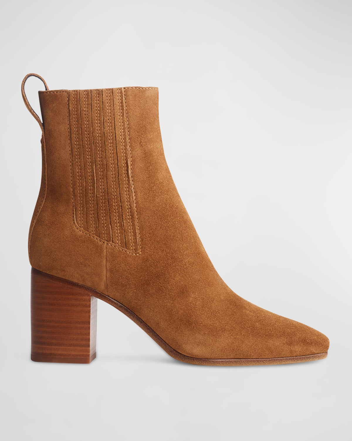 Shop Rag & Bone Astra Suede Square-toe Chelsea Boots In Brwnwdsd