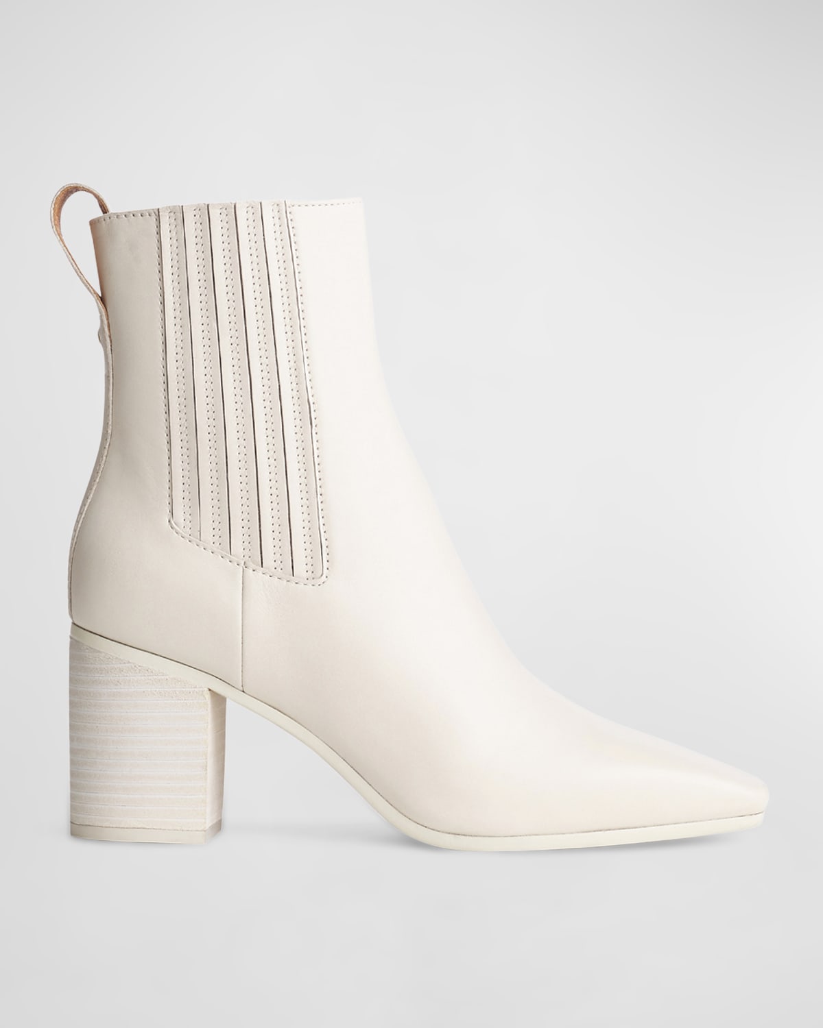Shop Rag & Bone Astra Leather Square-toe Chelsea Boots In Antqwht