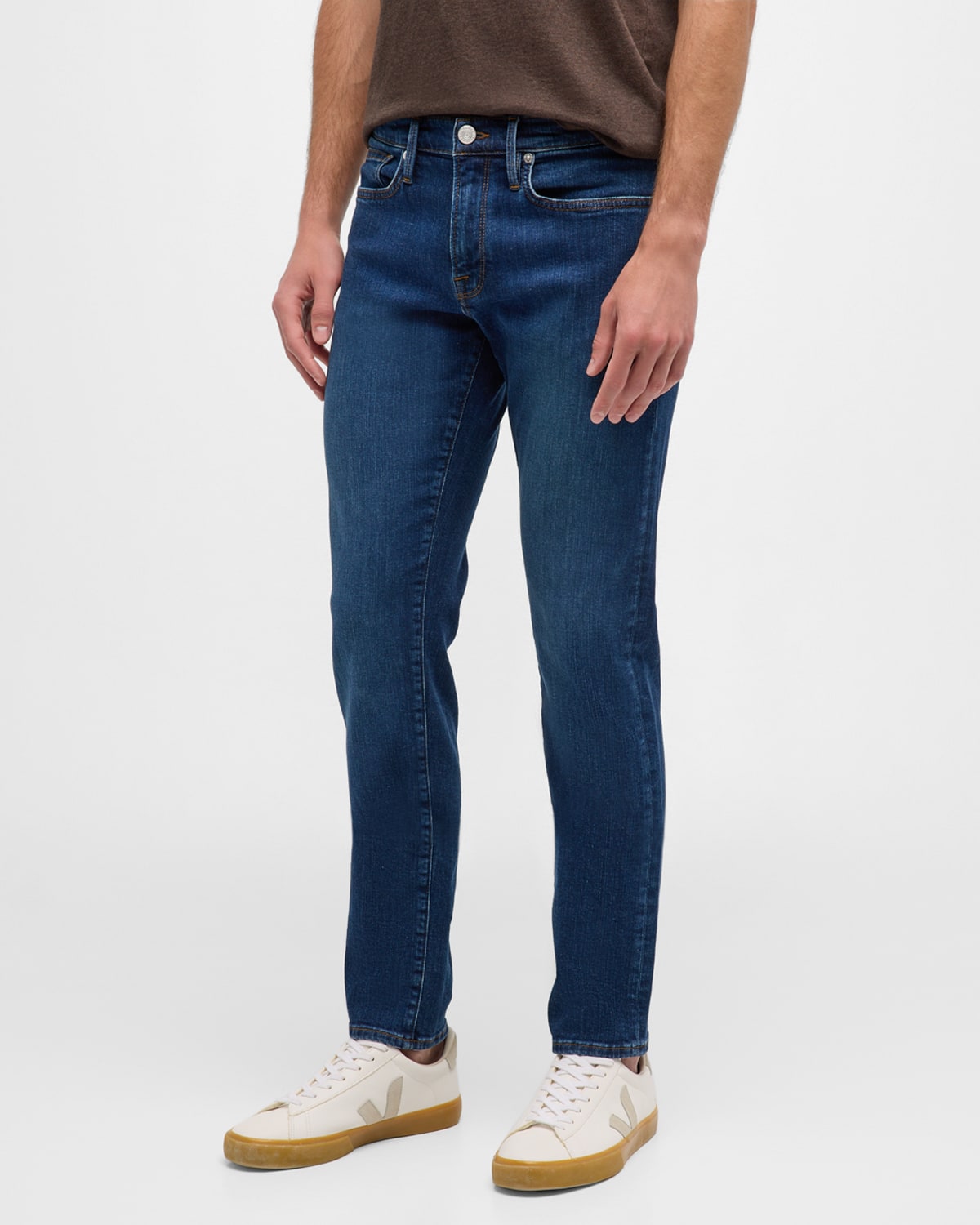 Shop Frame Men's L'homme Super Stretch Slim-fit Denim Jeans In West View