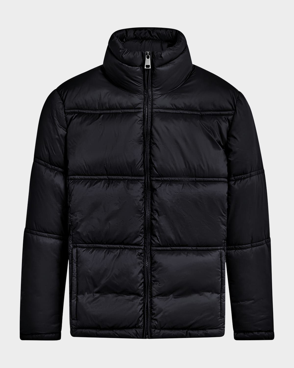 Bugatchi Men's Nylon Puffer Jacket In Caviar