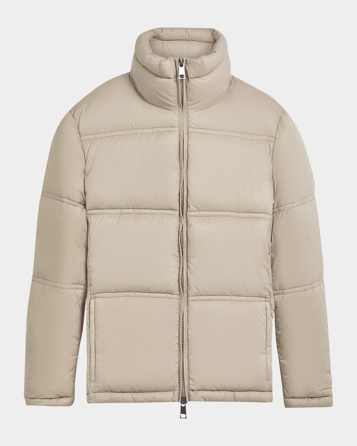 Shop Bugatchi Men's Nylon Puffer Jacket In Willow