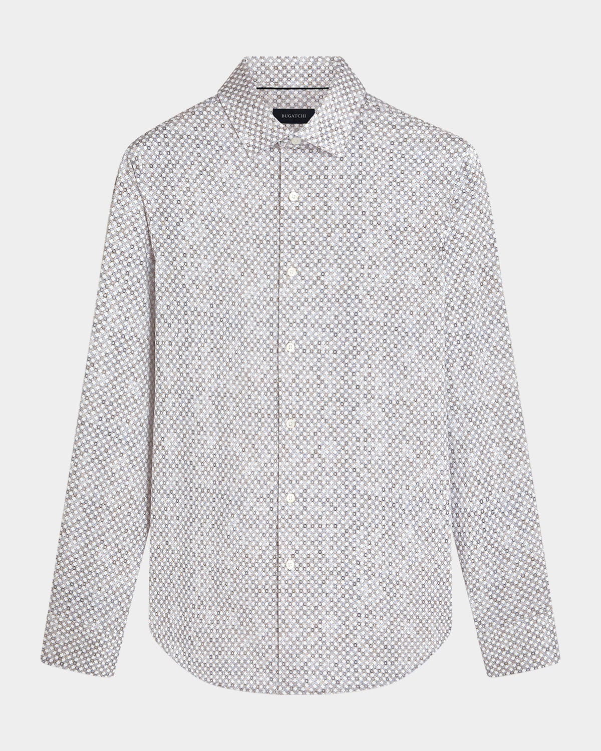 Men's James Ooohcotton Micro-Geometric Sport Shirt