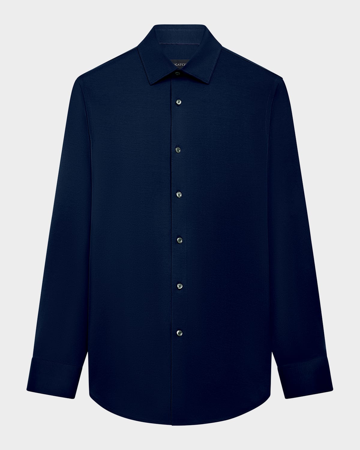 Bugatchi Men's James Solid Ooohcotton Sport Shirt In Navy