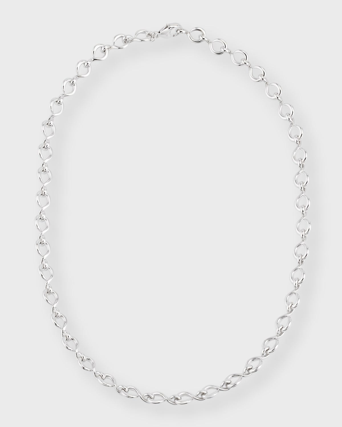 Sterling Silver The Twist Midi Infinity Necklace