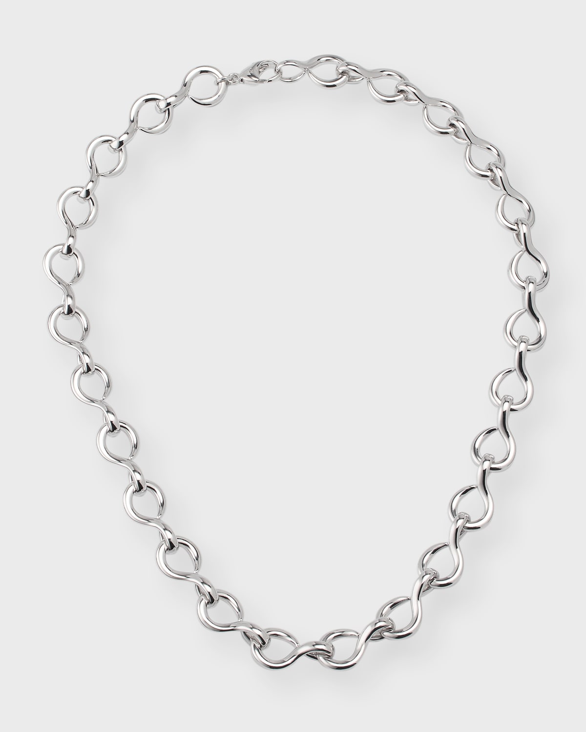 Sterling Silver The Twist Premier Infinity Necklace