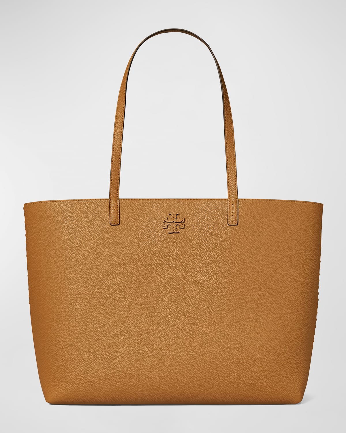 Tory Burch Mcgraw Leather Tote Bag In Tiramisu