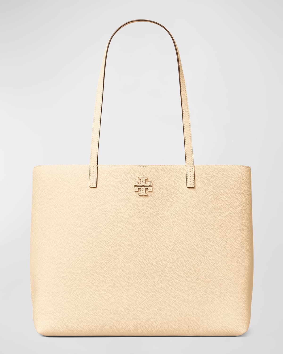 Tory Burch Mcgraw Leather Tote Bag In Brie