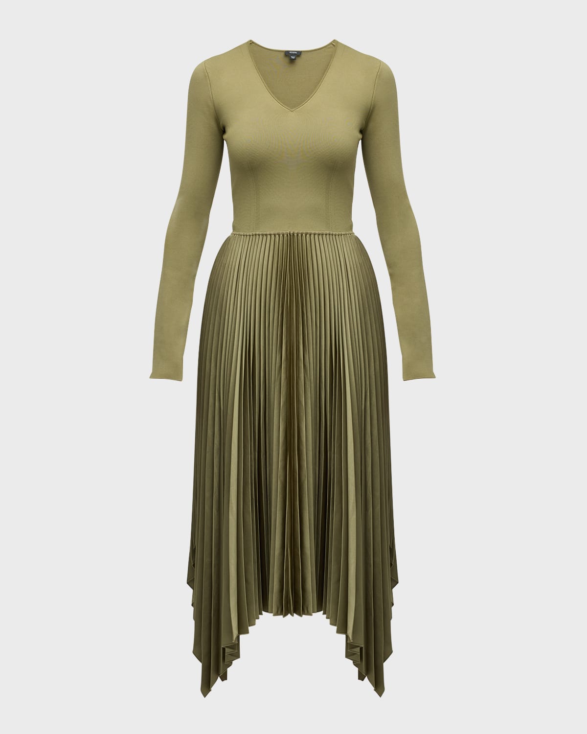 Dubois Pleated Handkerchief Midi Dress