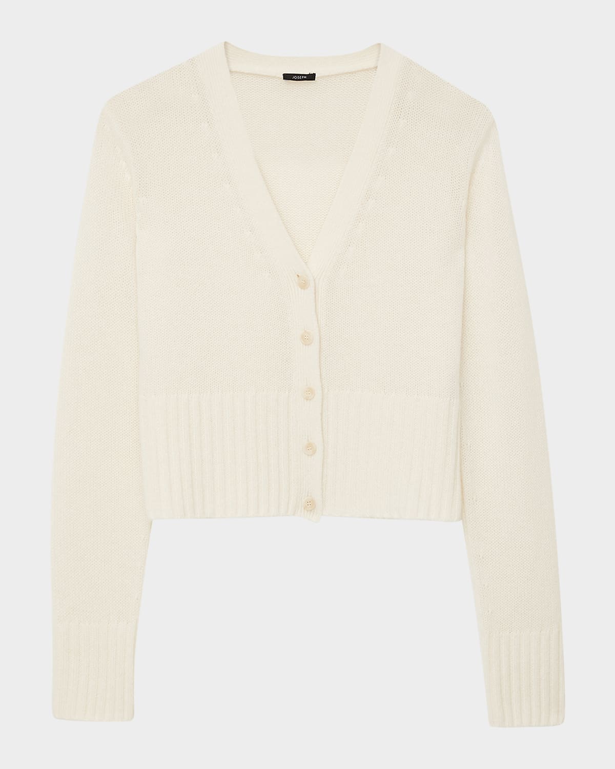 Joseph Cashmere Button-down V-neck Cardigan In Black