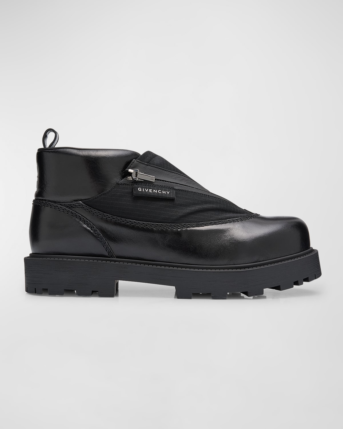 Shop Givenchy Men's Storm Zip Ankle Boots In Black