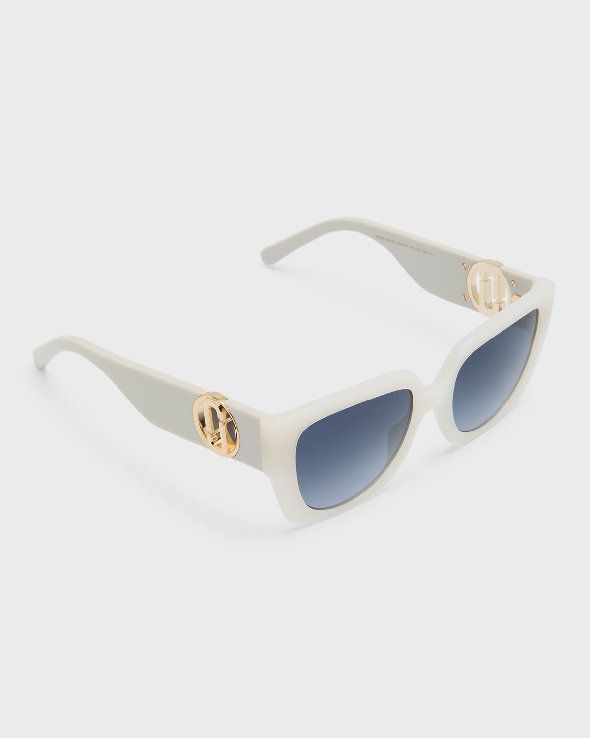 Cut-Out Logo Acetate Butterfly Sunglasses