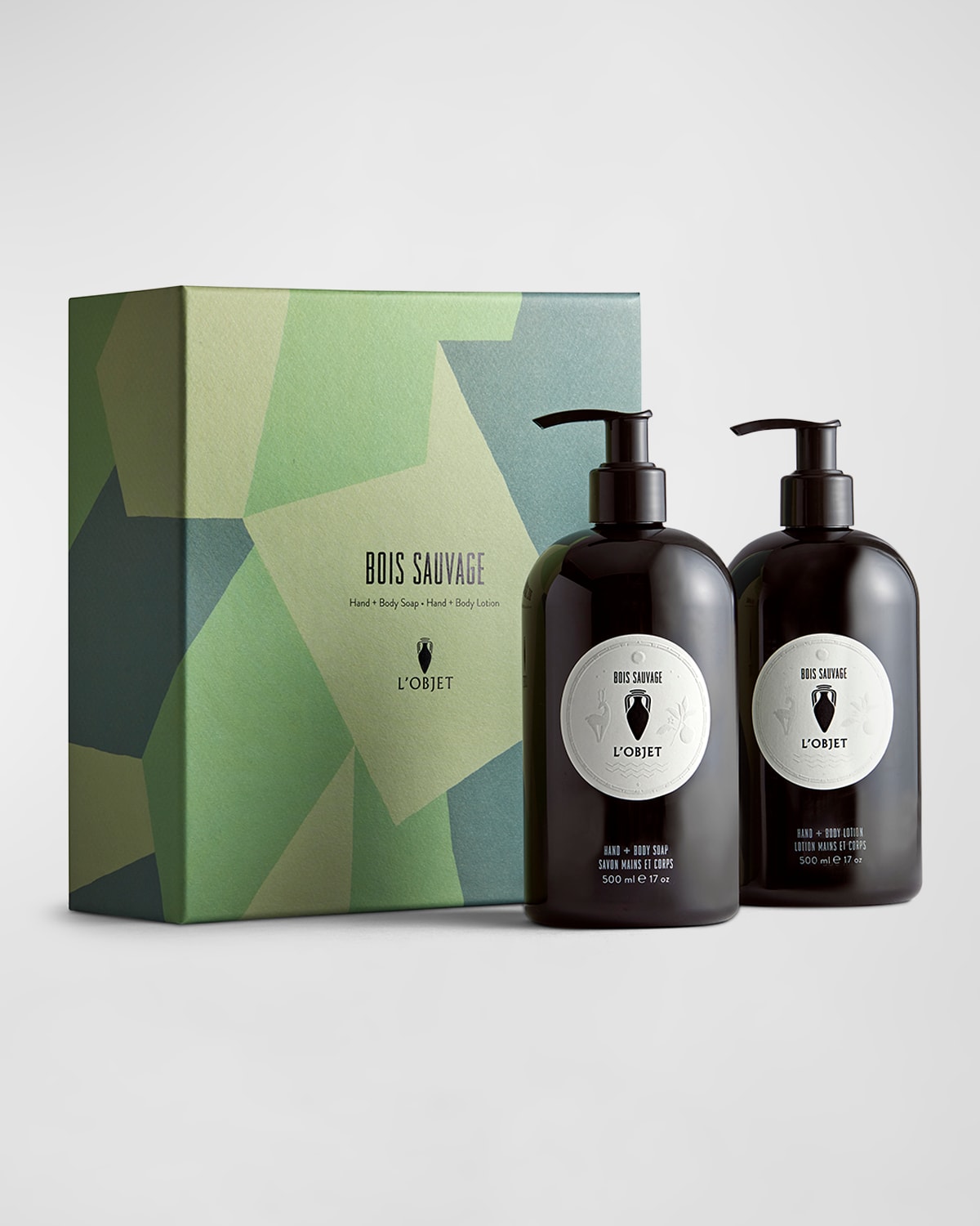 Shop L'objet Bois Sauvage Gift Set: Soap + Lotion, 2 X 17 Oz.