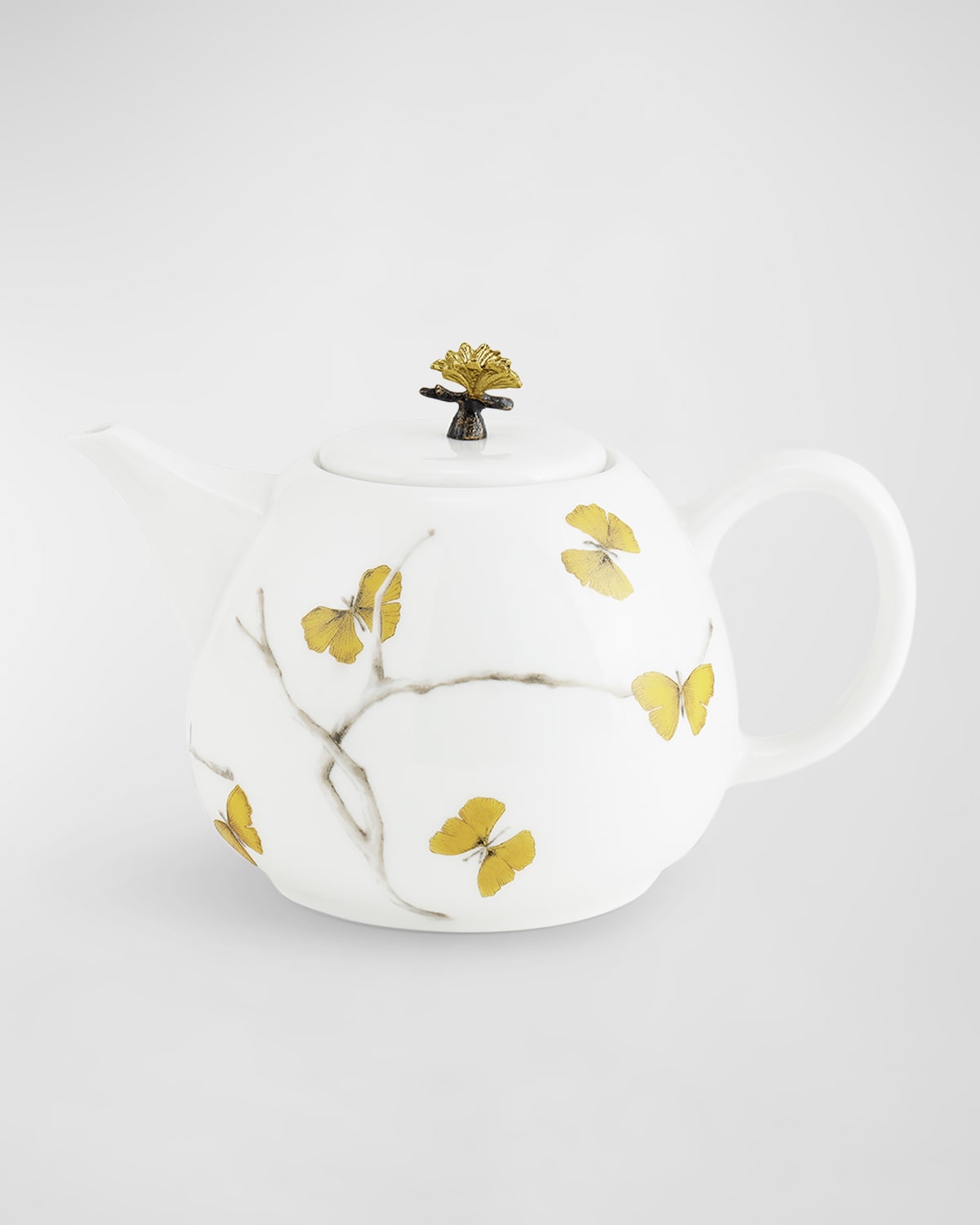 Shop Michael Aram Butterfly Ginkgo Porcelain Teapot, 34 Oz.