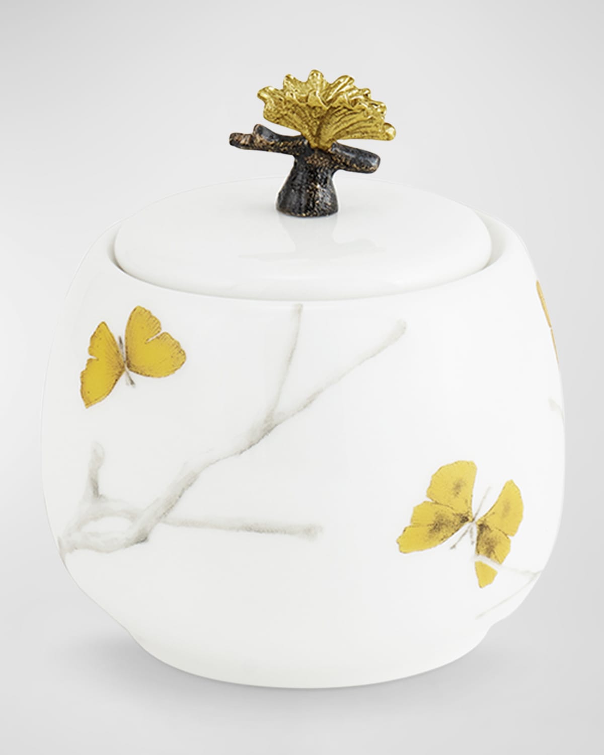Shop Michael Aram Butterfly Ginkgo Porcelain Sugar Pot, 8.5 Oz.