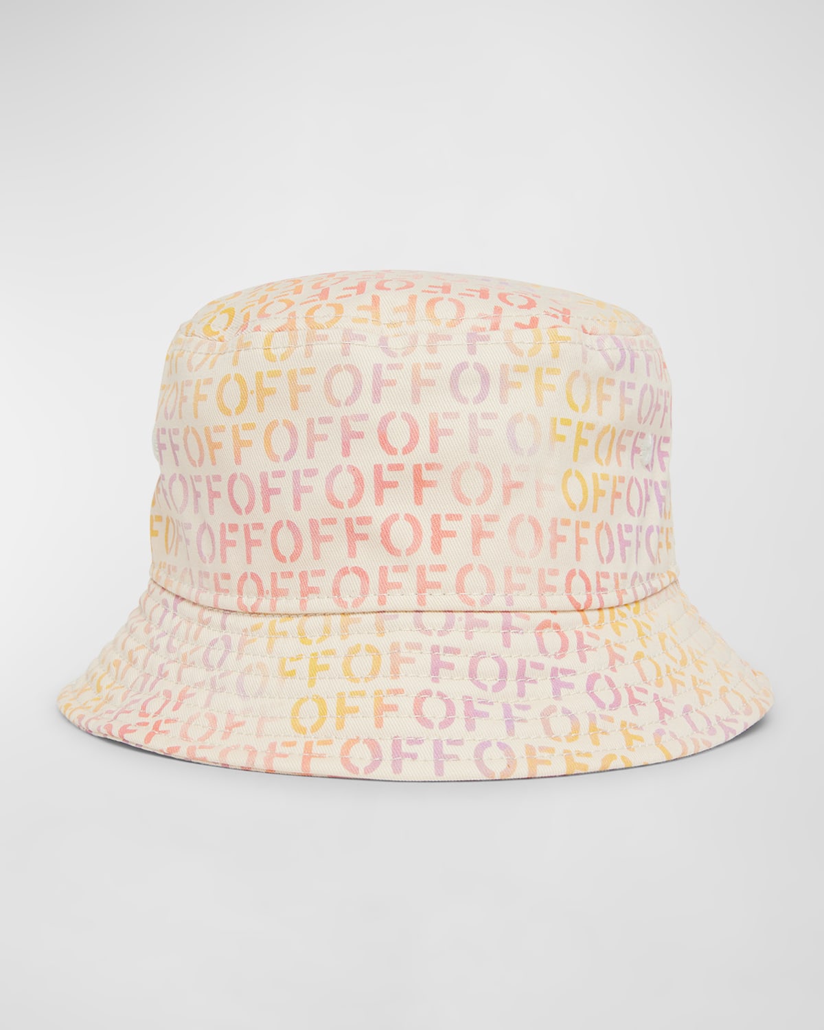 Shop Off-white Kid's Off-stamp Bucket Hat In Pink Multicolor