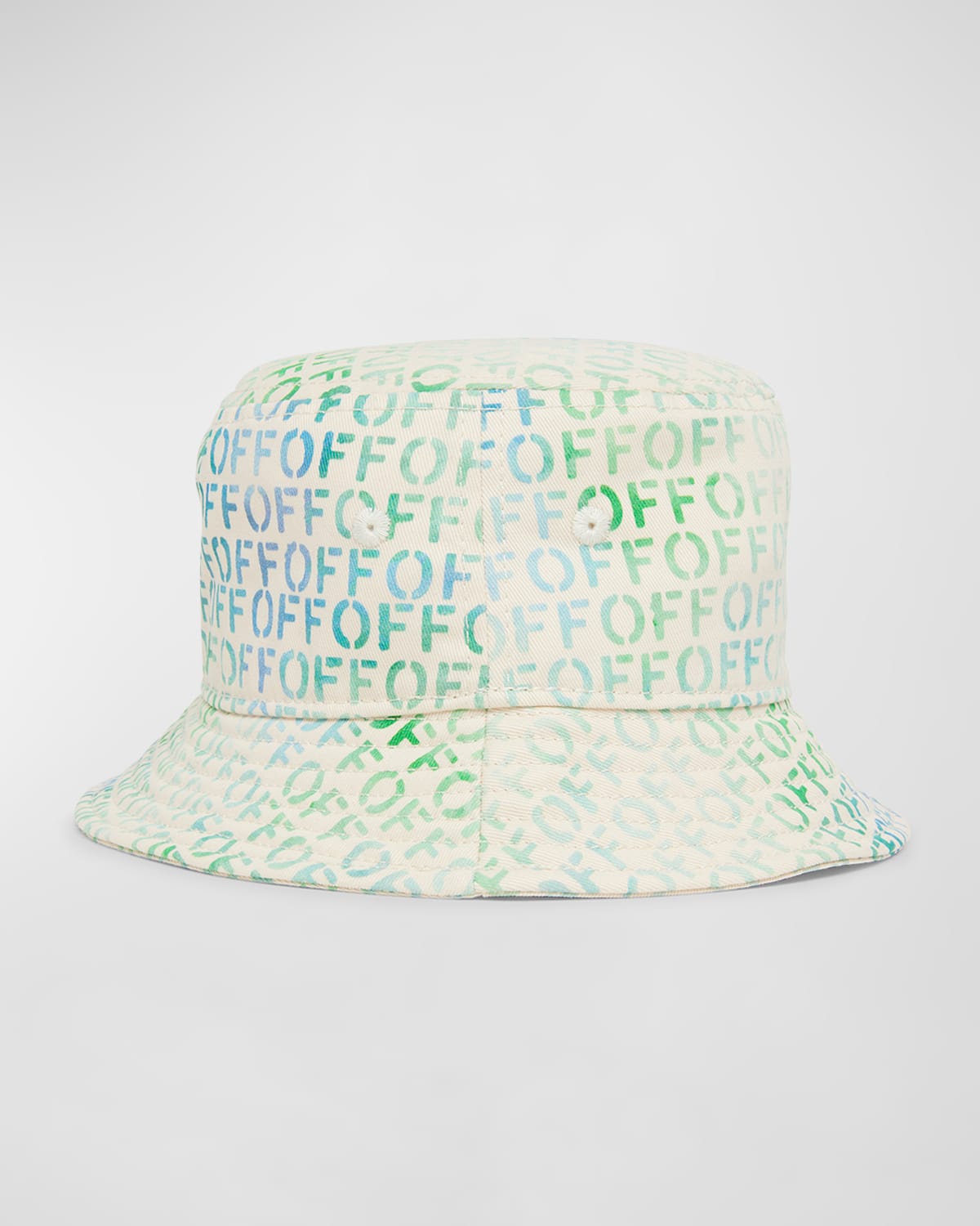 Shop Off-white Kid's Off-stamp Bucket In Blue Multicolor