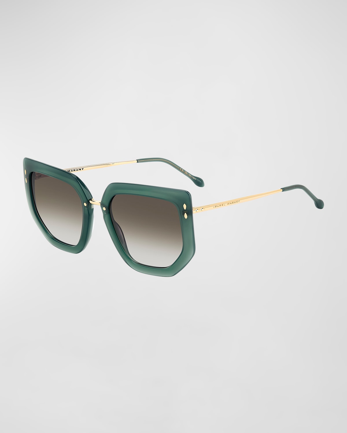 Gradient Mixed-Media Butterfly Sunglasses