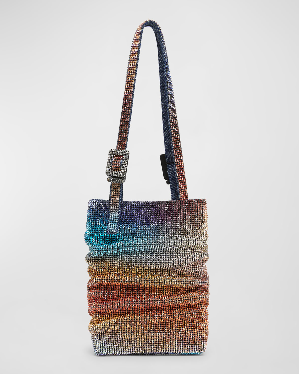 Benedetta Bruzziches Lollo La Petite Crystal Shoulder Bag In Multi